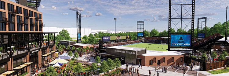The Rhode Island Commerce Corp. approves financing plan for the $284 million Pawtucket Tidewater Landing development project